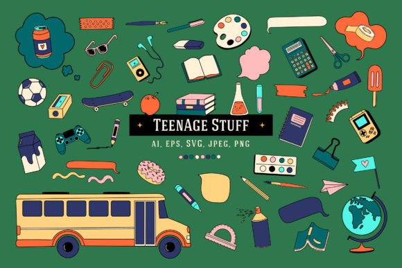 53 Teenage Stuff Set: A Versatile Embroidery Collection