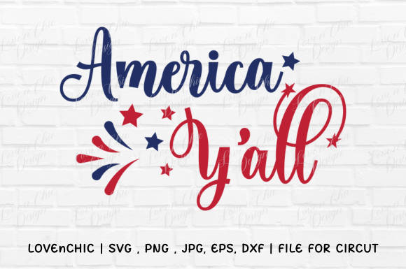 American Y'all: 4th of July SVG and PNG Design