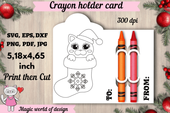 Cat in Santa's Sock: A Charming Christmas Embroidery Design