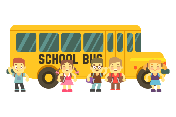 Cheerful School Bus with Happy Kids: A Design Review