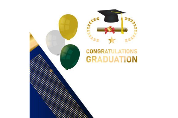 Congratulatory Square Banner for School Graduation