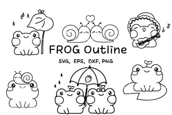 Cute Frog Png for Creative Embroidery Projects