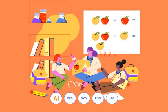 Female Teacher Explain to Students: A Design Review