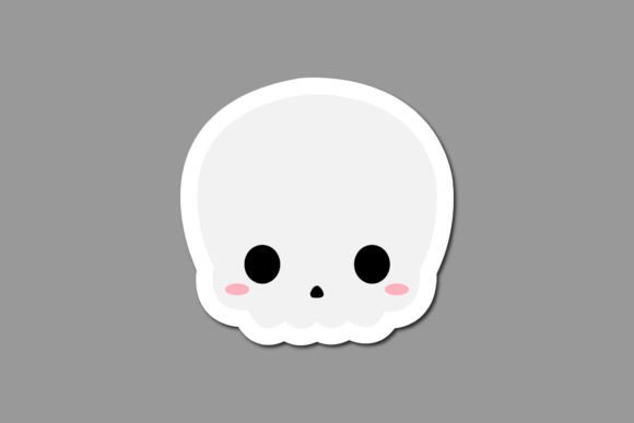 Halloween Cute Sticker Skeleton Design Review