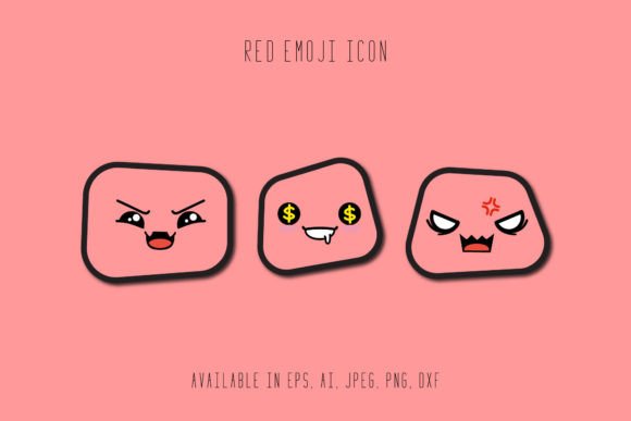 Red Emoji Icon: A Vibrant Addition to Your Embroidery Projects