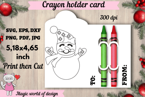 Review: Snowman Christmas Coloring Card, Crayon