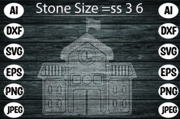 Rhinestone School Design: A Versatile Embroidery Gem