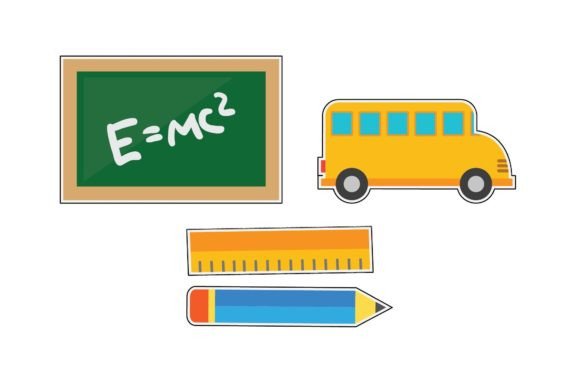 School Sticker Design: A Versatile Embroidery Choice