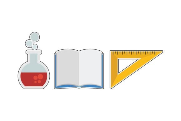 School Sticker Study: A Versatile Embroidery Design