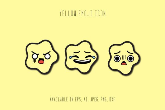 Yellow Emoji Icon: A Cheerful Addition to Your Embroidery Projects